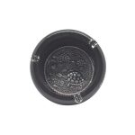 WOODEN ASHTRAY W/METAL ROUND 4" - Image 2