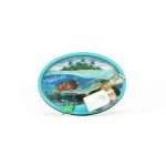WOODEN MAGNET W/SAND BOTTLE - 2 TURTLE & ISLAND