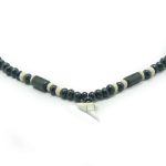 SHARK TOOTH NECKLACE WOODEN BEADS