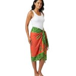 SARONG RAYON W/BIG TURTLE & FISH MIX COLOR