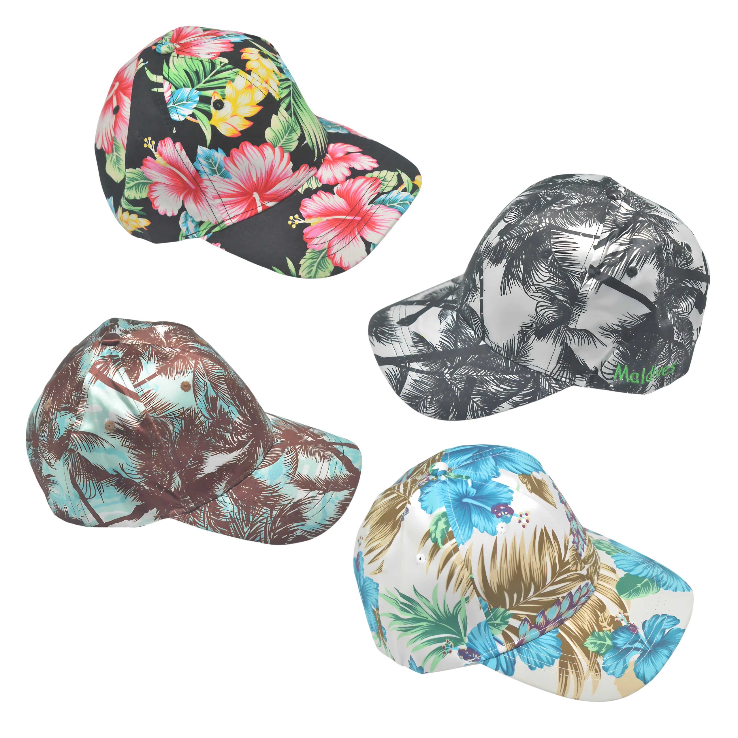 5573 CAP FLOWER PRINTED EMBROIDERY MALDIVES - Image 1