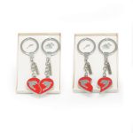 COUPLE KEYCHAIN HEARTING SHAPE