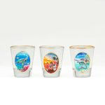 SHORT GLASS 3PCS SET GOLD DESI