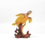 POLY LIKE WOOD TURTLE ON ROCAL - Image 2