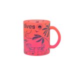 GLASS MUG MIX COLOUR PRINTED - Image 4