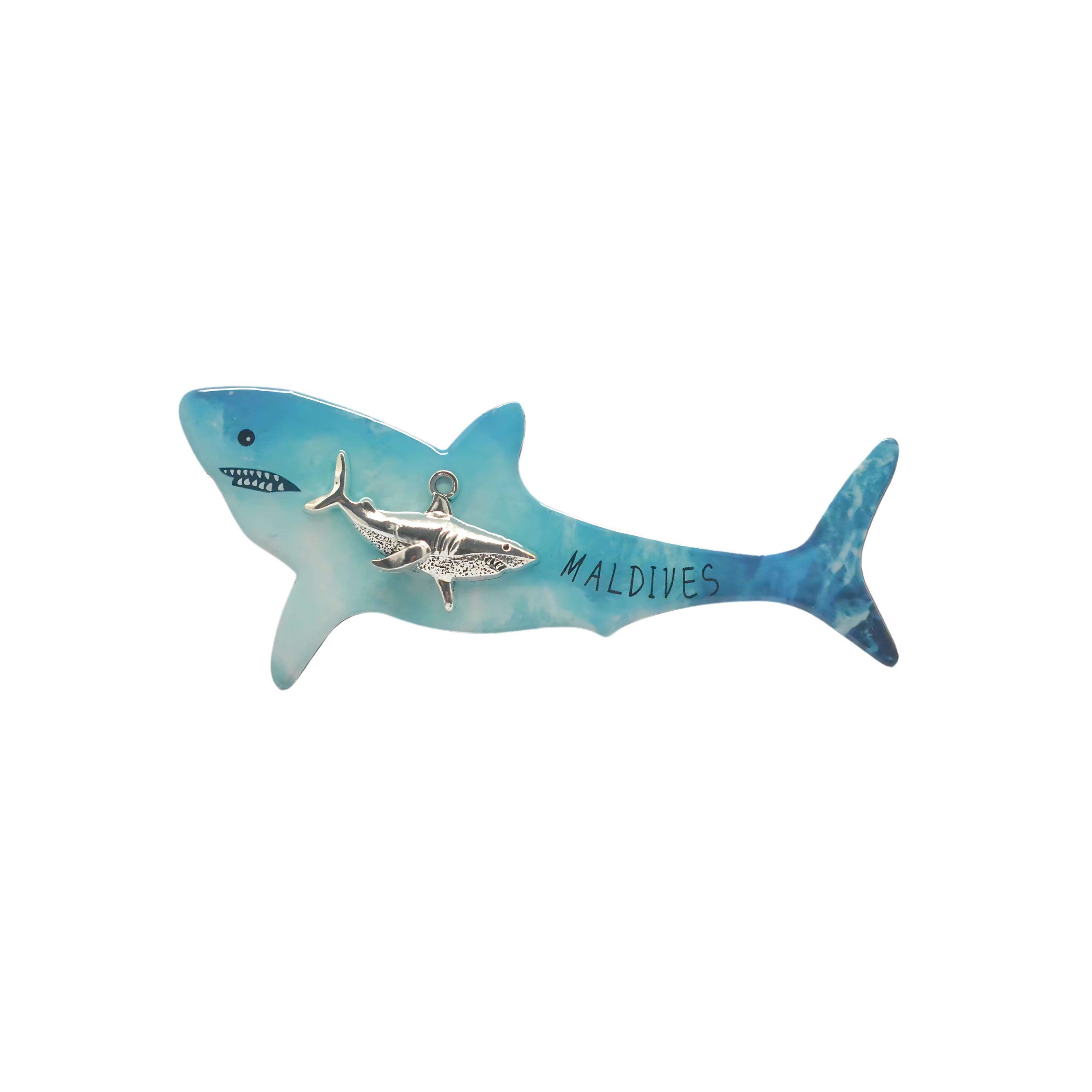 62950 EPOXY SHARK MAGNET W/METAL SHARK - Image 1