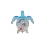 EPOXY TURTLE MAGNET BEACH DESIGN W/METAL TURTLE