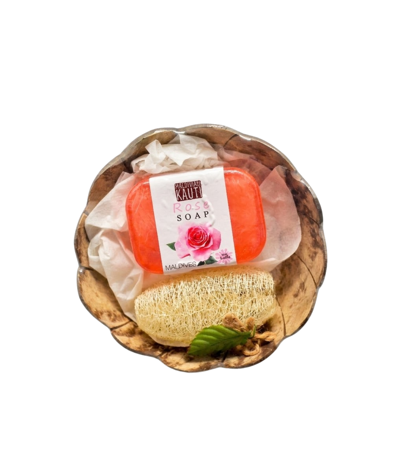 pic (2) GIFT SET 1 PCS SOAP W/LUFFA IN COCO SHELL - Image 1