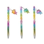 RAINBOW TWIST PEN W/ 2 DOLPHIN