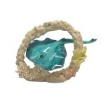 POLY MANTHA ON CORAL W/ HANDLE