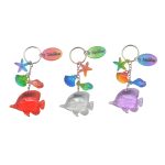 KEYCHAIN TROPICAL FISH MIX COL