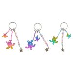 KEYRING MALDIVES DICES W/ TURTLE & BABY