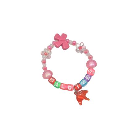 MURAKA BRACELET BEADS & BUTTERFLY DICES MALDIVES W/ MANTA