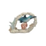 POLY DOLPHINE ON CORAL RING H-4CM - Image 2