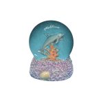 POLY MAGNET ROUND PLATE W/EMBOSS DOLPHINE