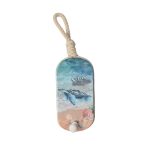 WOODEN WALL HANGER W/HOOK LAMINATED 6"X3"