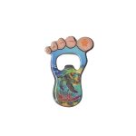 BOTTLE OPENNER FEET METAL MAGNET 3"