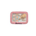 POLY MAGNET PINK FRAME TURTLE INSIDE 3"