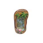 POLY SLIPPER PHOTO FRAME W/ 2 COCO TREE 7"X 4"