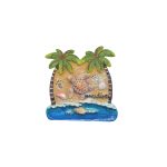 POLY MAGNET W/2 COCO TREE & TURTLE