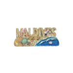 POLY MAGNET MALDIVES LETTER W/TURTLE