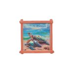 POLY FRAME MAGNET W/ 2 TURTLE 2.5"