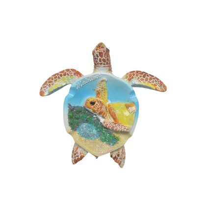 POLY TURTLE ASHTRAY 4"