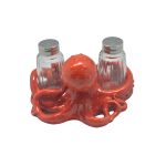 POLY OCTOPUS W/ SALT & PEPPER STAND & 2 BOTTLE 6" - Image 2