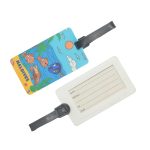 PVC LUGGAGE TAG W/ CARTOON SEA ANIMAL