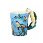 MUG W/TURTLE HANDLE