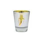 SHOTGLASS, WITH WHALESHARK PRINTED-YELLOW