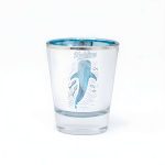 SHOTGLASS, WITH WHALESHARK PRINTED-BLUE