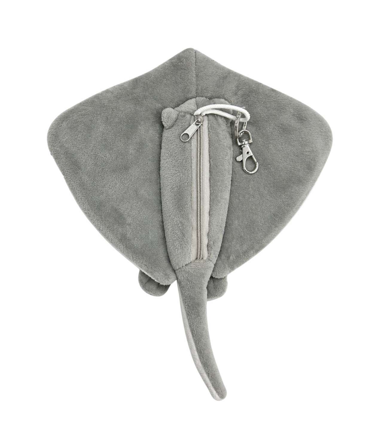 63169 PLUSH STINGRAY KEYCHAIN, COIN PURSE -POUCH - 30CM - Image 1