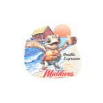 MAGNET CARTOON SEA TURTLE , HOLDING DBL ESPRESSO CUP- CERAMIC,
