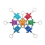 BOTTLE OPENER KEYRING SET OF 6 - TURTLE