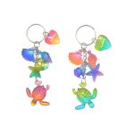 KEYCHAIN SNAIL W/TURTLE TOP