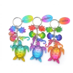 KEYCHAIN TURTLE W/2SEA HOURSE