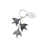KEYCHAIN MANTA BLECK W/ MALDIV