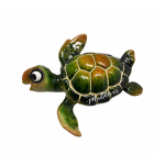 MAGNET RESIN TURTLE GREEN  BIGHEAD 8CM