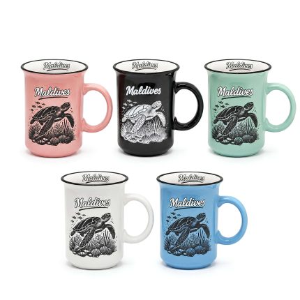 MUG 4.5" TURTLE DESIGN