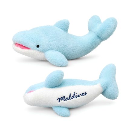 SOFT TOYS DOLPHIN L/BLUE 12"